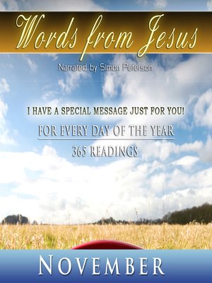 cover image of Words from Jesus, November